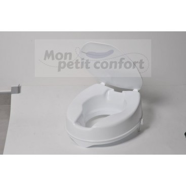 Surélévateur de toilettes IBIZA avec couvercle 10 cm Surélévateur de toilettes IBIZA avec couvercle 10 cm